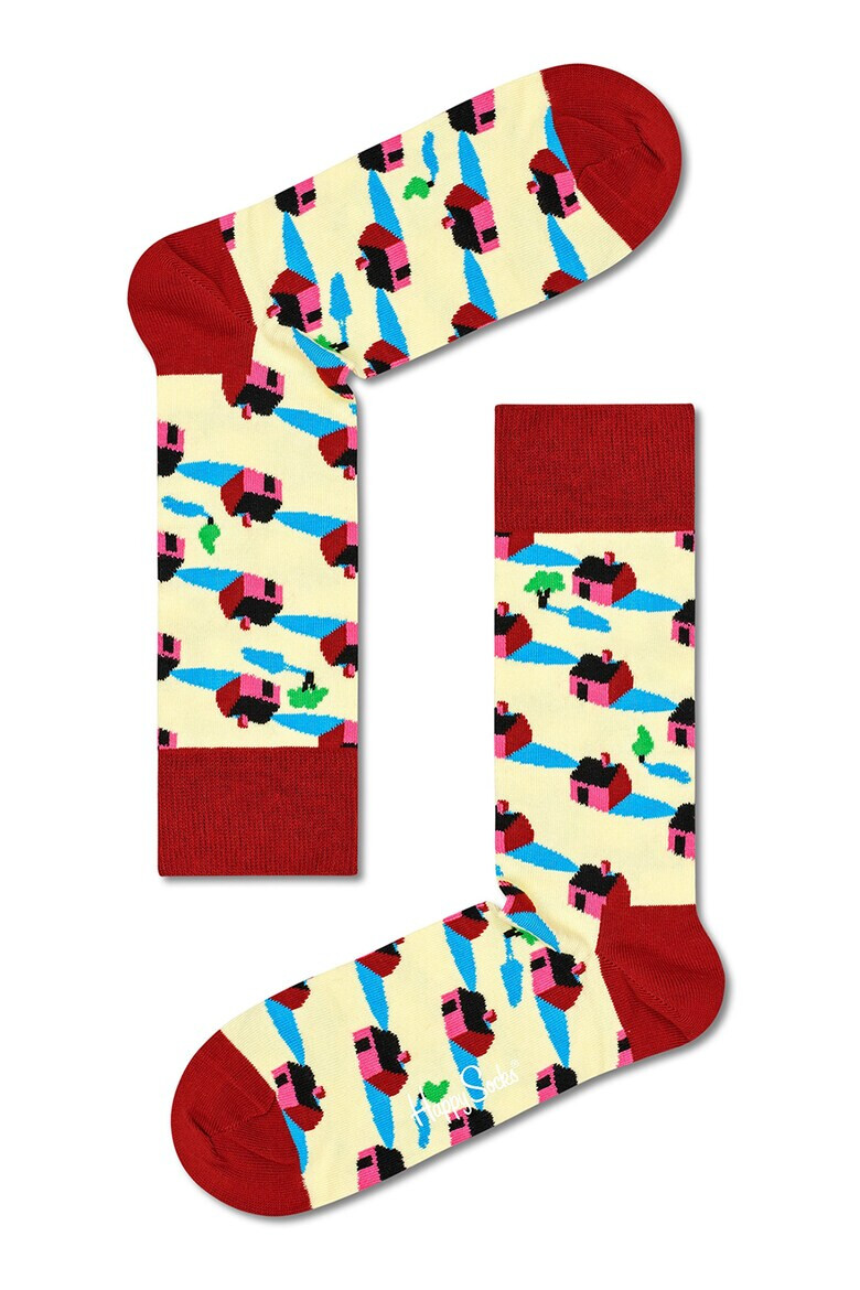 Happy Socks Унисекс чорапи с десен - 7 чифта - Pepit.bg