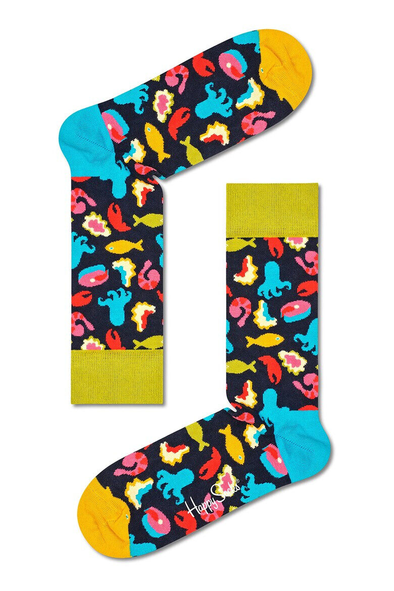 Happy Socks Унисекс чорапи с десен - 7 чифта - Pepit.bg