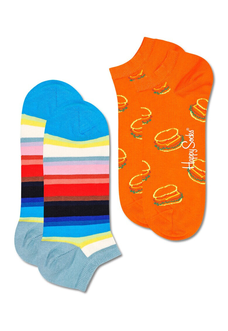 Happy Socks Унисекс чорапи с щампа - 2 чифта - Pepit.bg