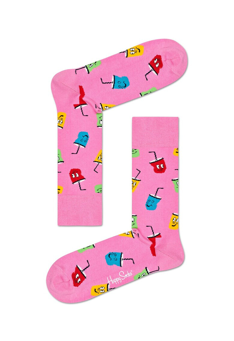 Happy Socks Унисекс чорапи с шарки - 2 чифта - Pepit.bg