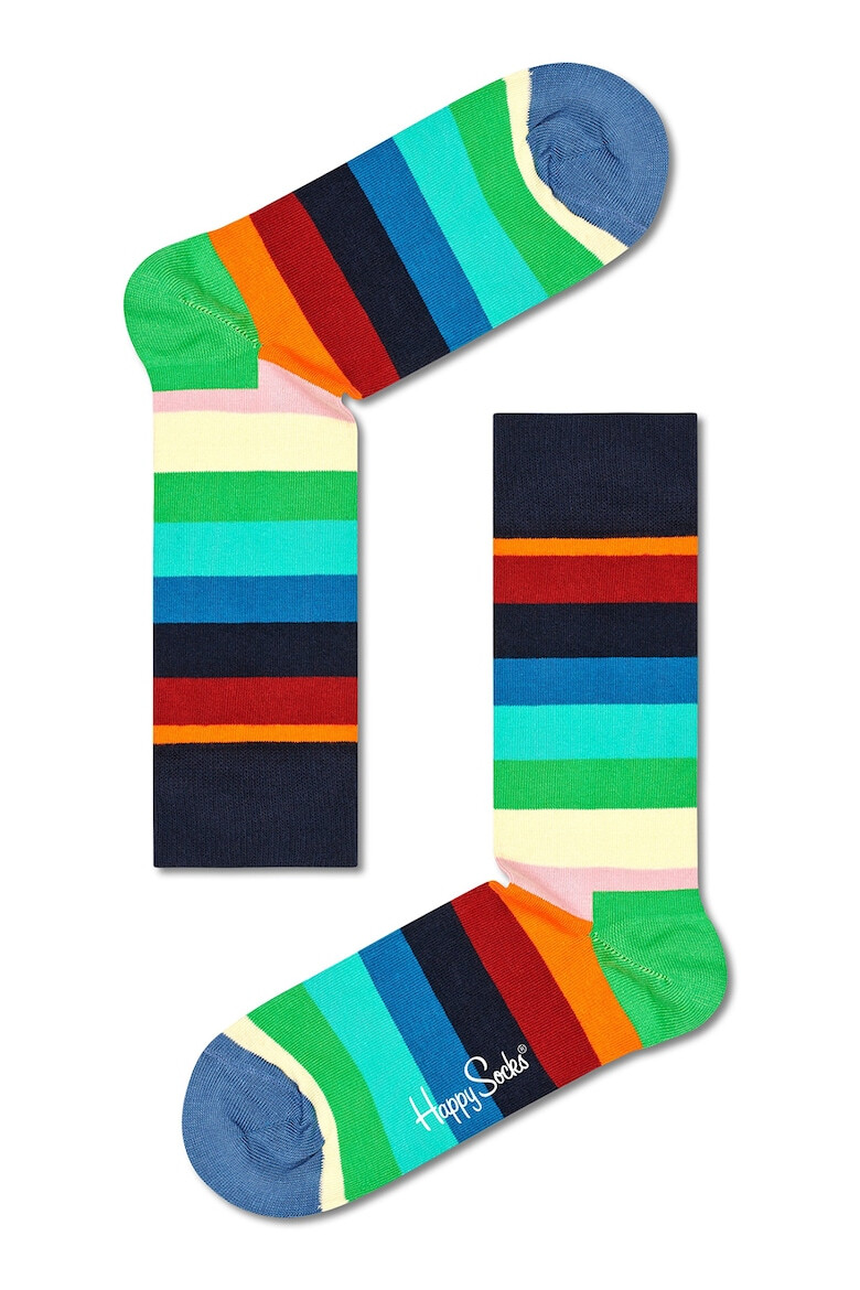 Happy Socks Унисекс чорапи с шарки - 4 чифта - Pepit.bg