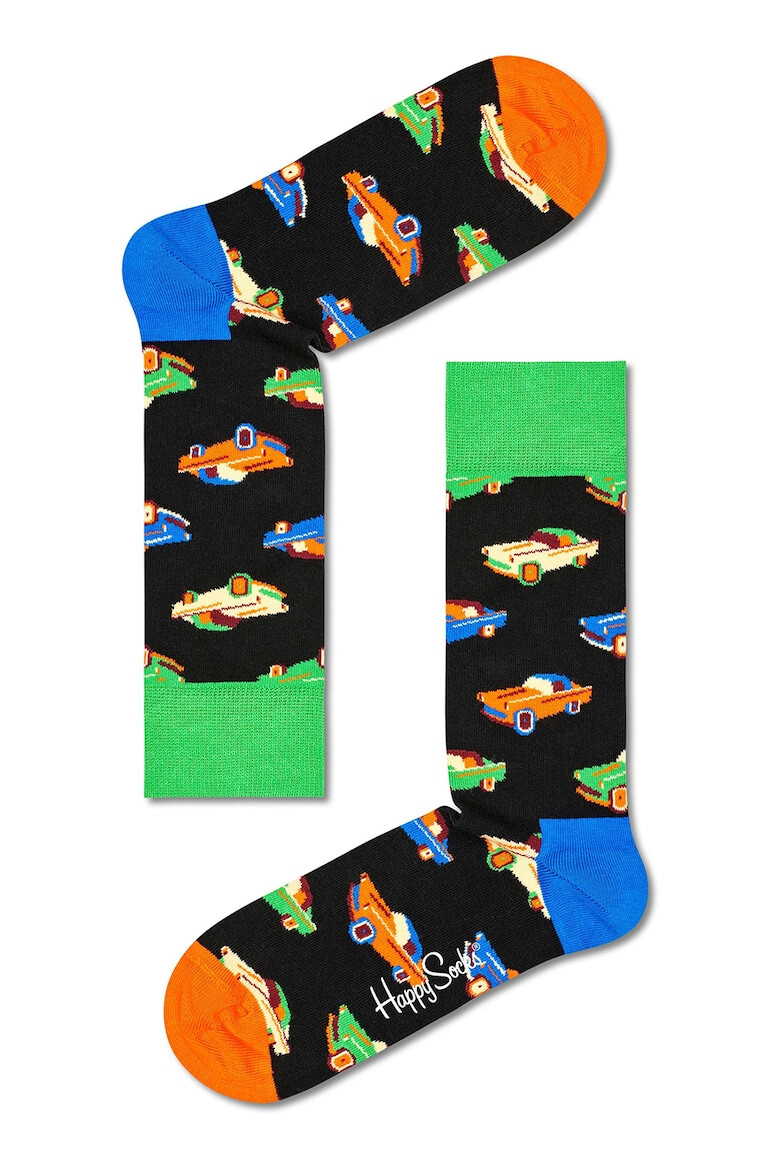 Happy Socks Унисекс чорапи с шарки - 4 чифта - Pepit.bg