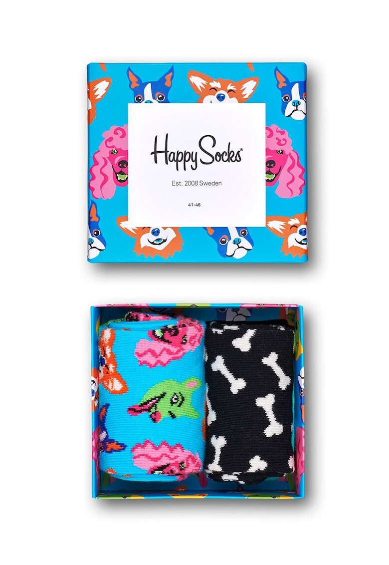 Happy Socks Унисекс десенирани чорапи 2 чифта - Pepit.bg
