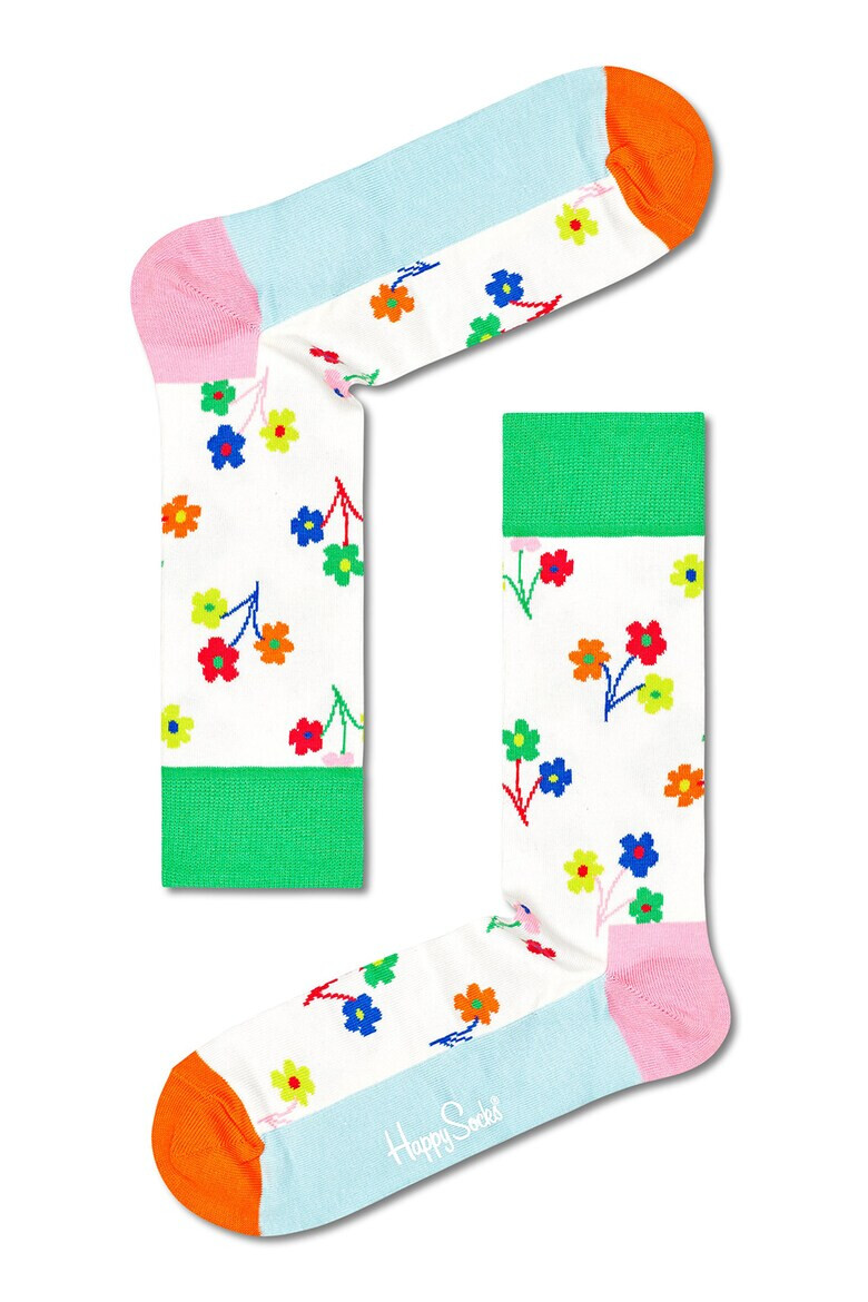 Happy Socks Унисекс десенирани чорапи - 3 чифта - Pepit.bg