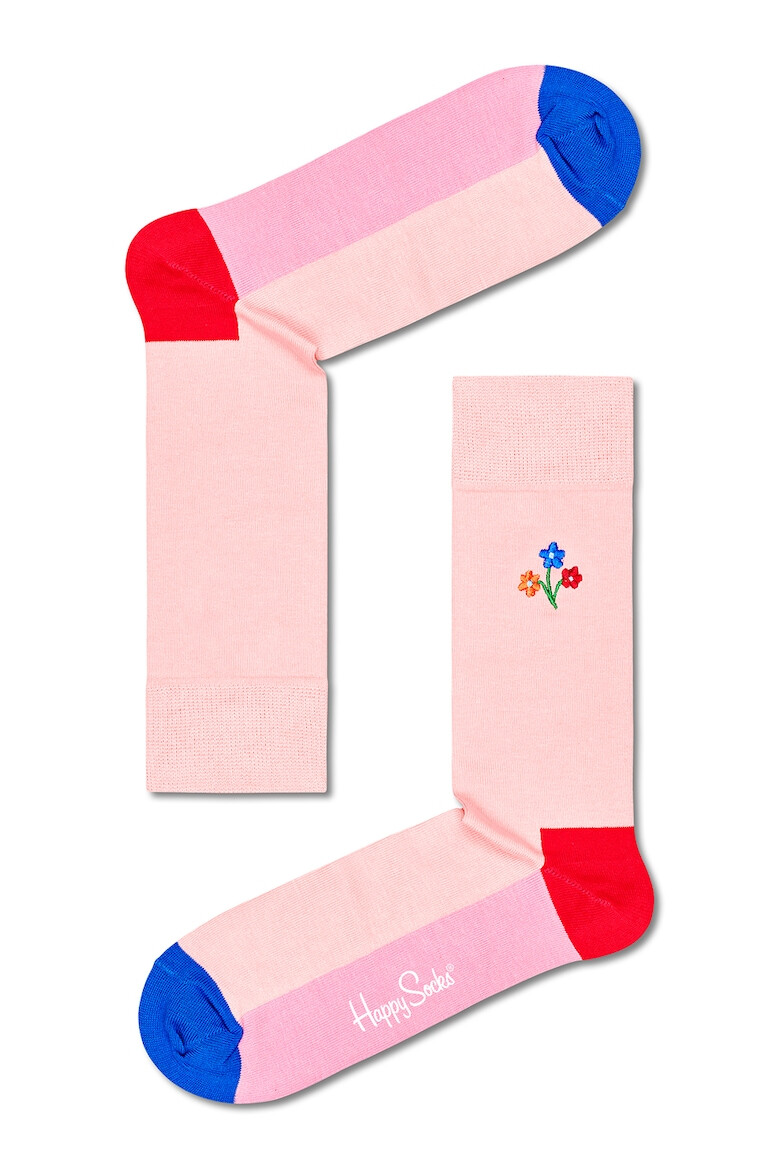 Happy Socks Унисекс десенирани чорапи - 3 чифта - Pepit.bg