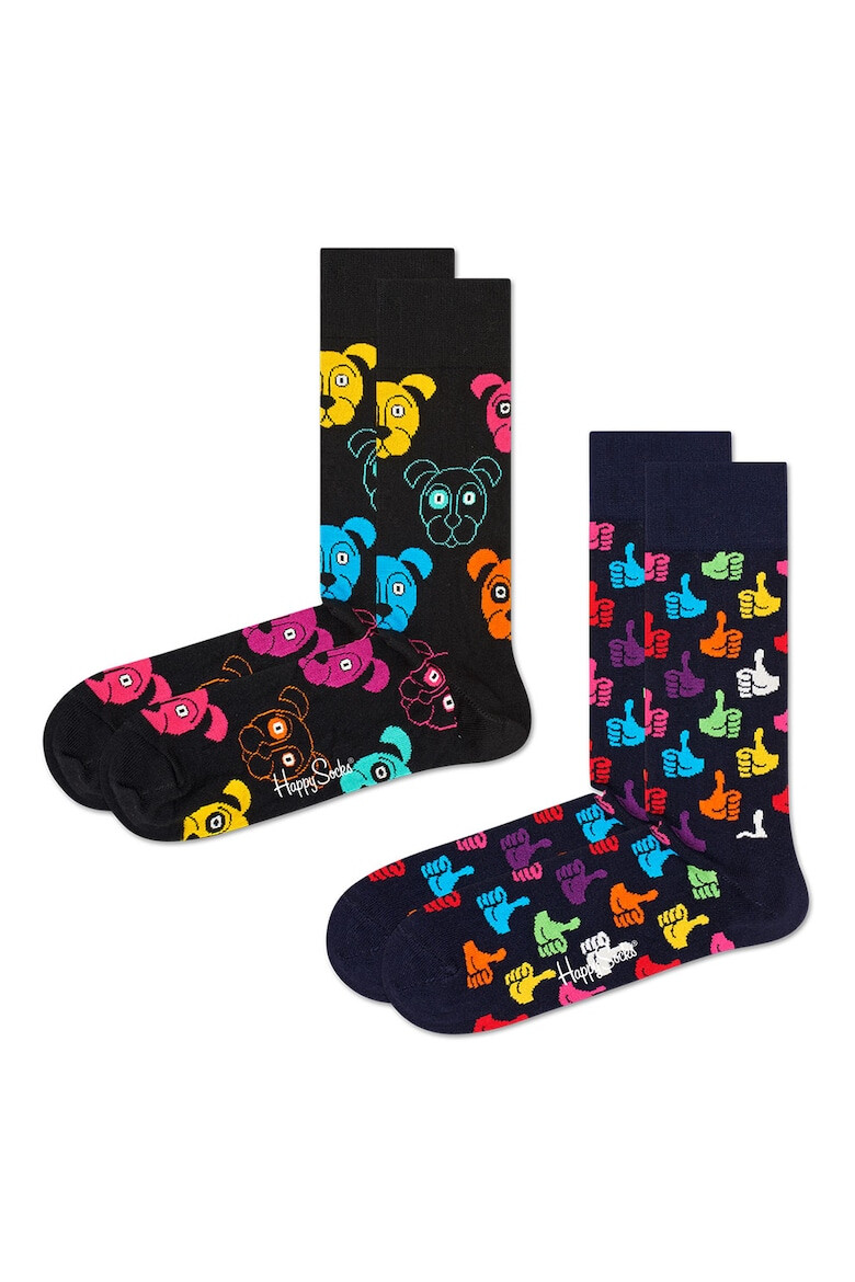 Happy Socks Унисекс дълги чорапи - 2 чифта - Pepit.bg