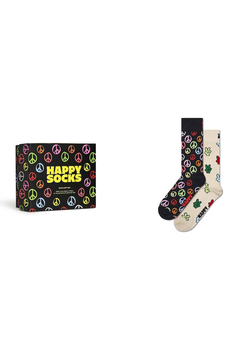 Happy Socks Унисекс дълги чорапи - 2 чифта - Pepit.bg