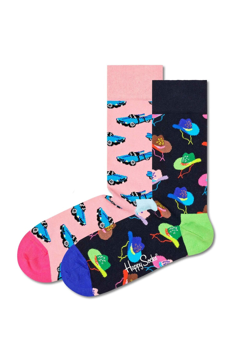 Happy Socks Унисекс дълги чорапи - 2 чифта - Pepit.bg