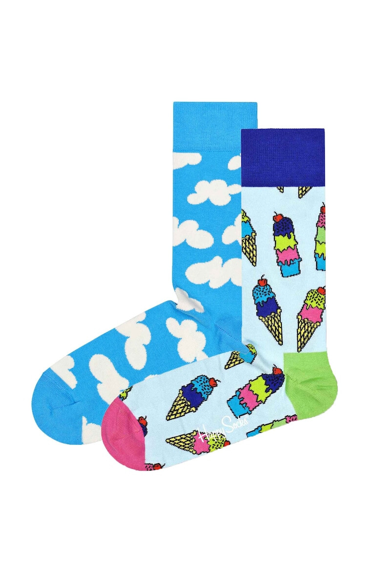 Happy Socks Унисекс дълги чорапи - 2 чифта - Pepit.bg