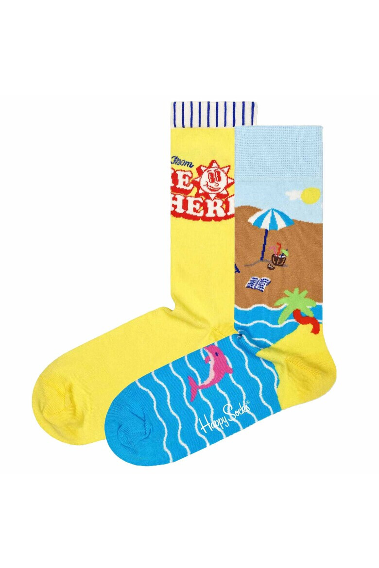 Happy Socks Унисекс дълги чорапи - 2 чифта - Pepit.bg