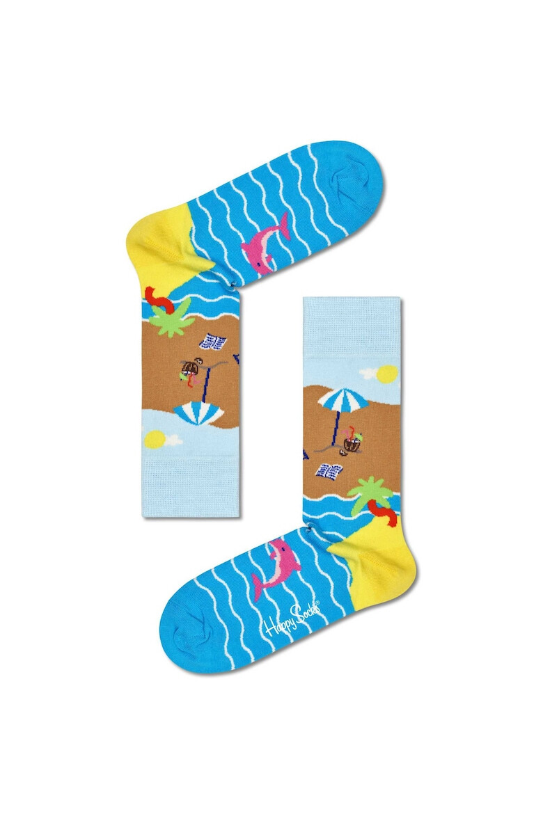 Happy Socks Унисекс дълги чорапи - 2 чифта - Pepit.bg