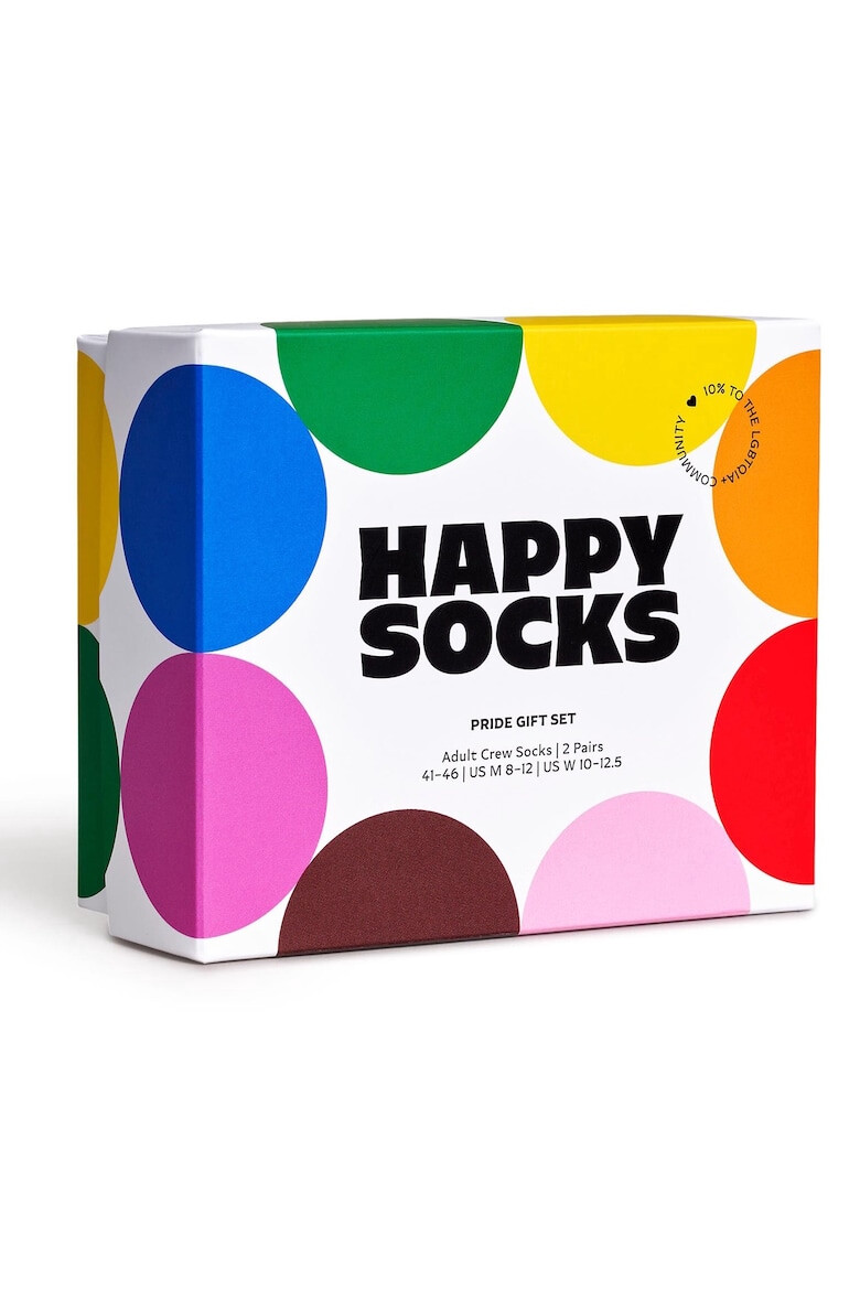 Happy Socks Унисекс дълги чорапи - 2 чифта - Pepit.bg