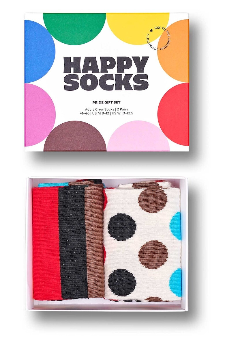 Happy Socks Унисекс дълги чорапи - 2 чифта - Pepit.bg