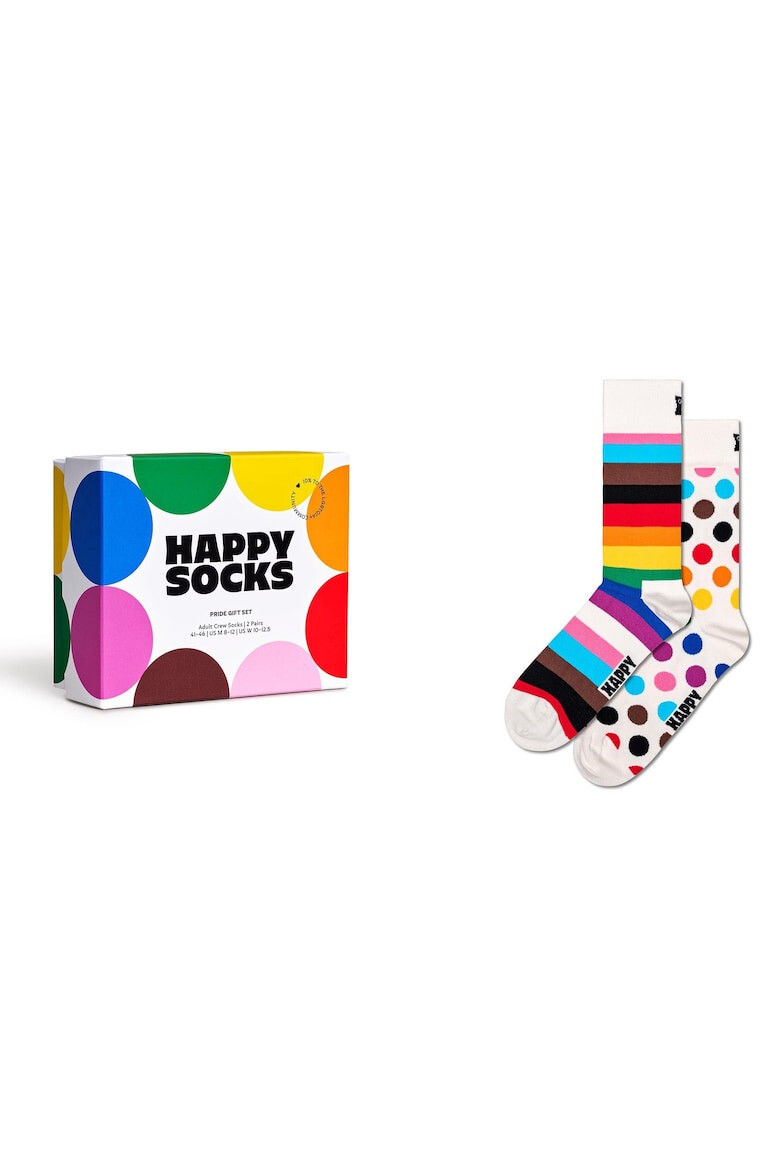 Happy Socks Унисекс дълги чорапи - 2 чифта - Pepit.bg