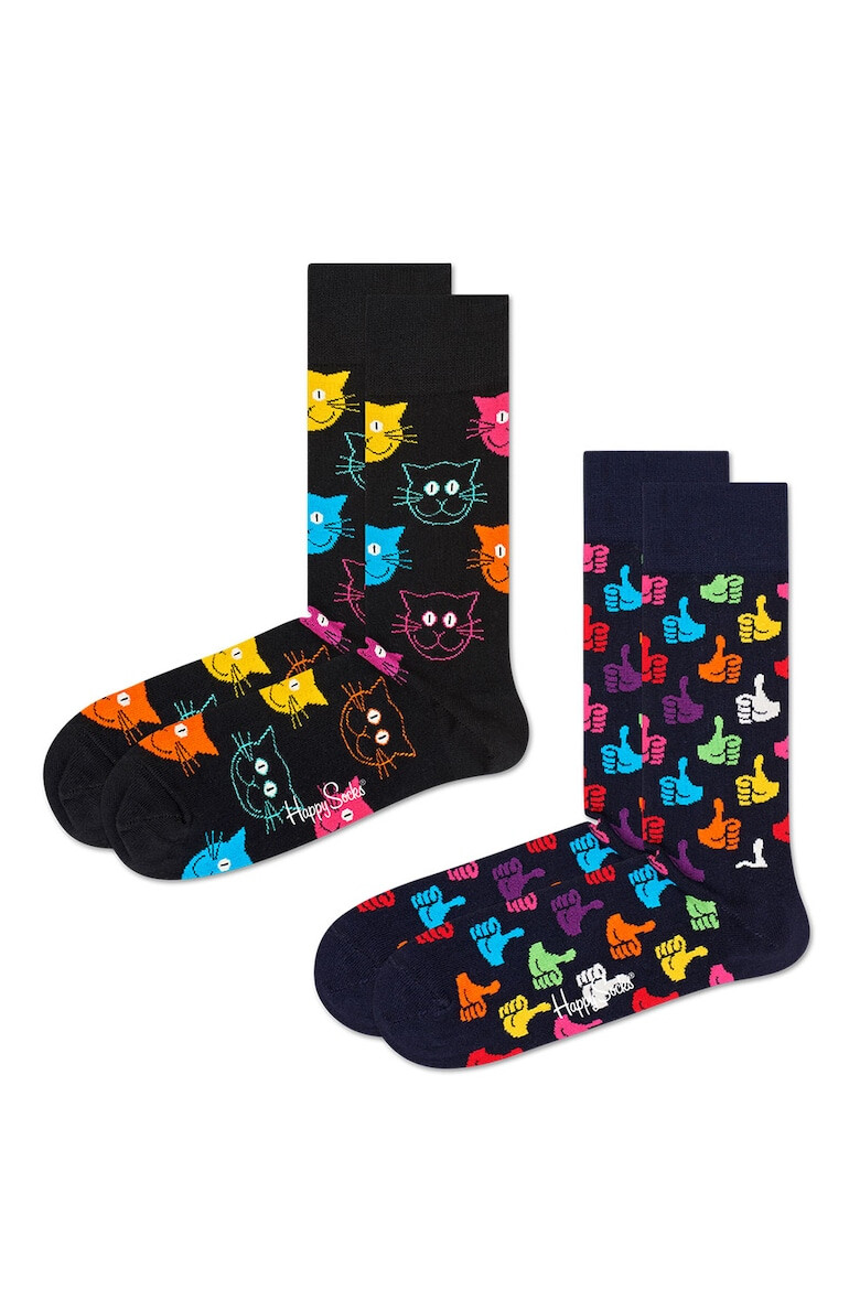 Happy Socks Унисекс дълги чорапи - 2 чифта - Pepit.bg