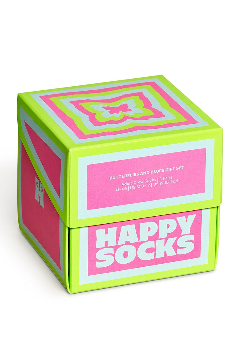 Happy Socks Унисекс дълги чорапи - 2 чифта - Pepit.bg