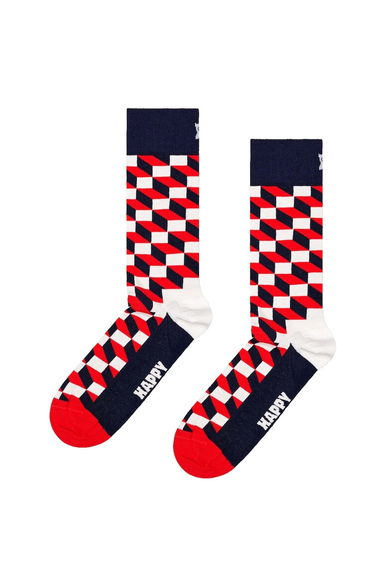 Happy Socks Унисекс дълги чорапи - 3 чифта - Pepit.bg