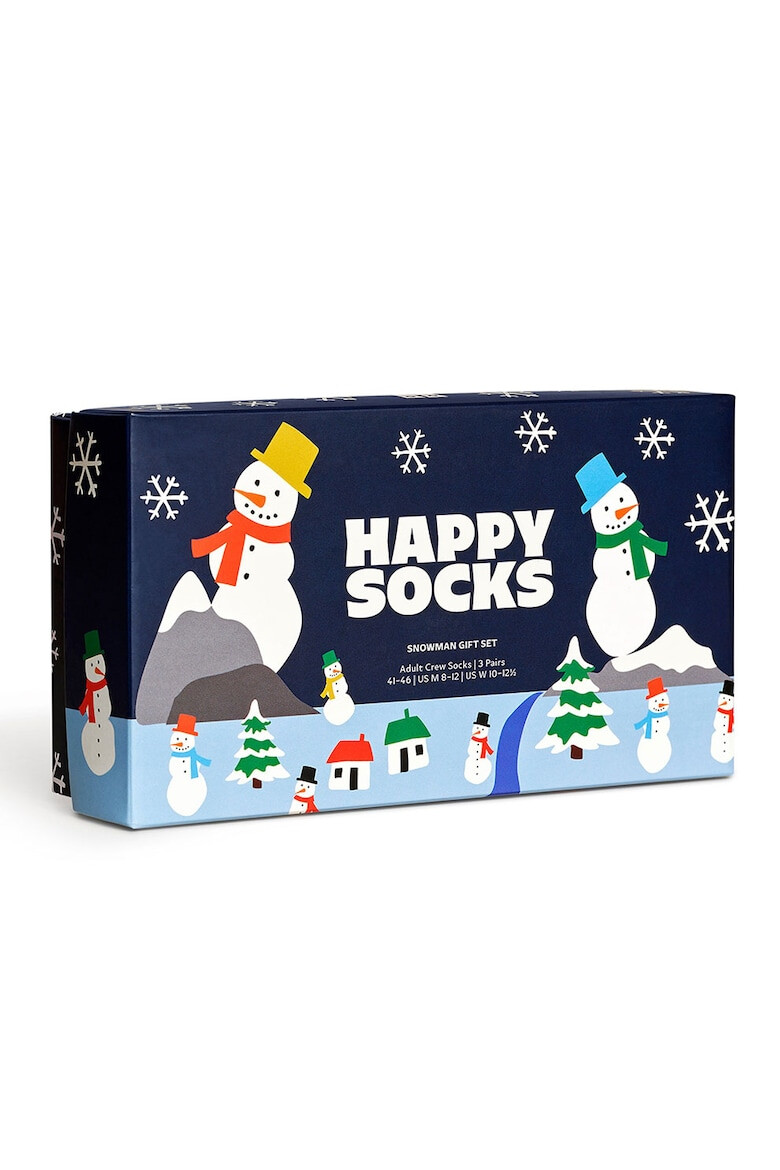 Happy Socks Унисекс дълги чорапи - 3 чифта - Pepit.bg