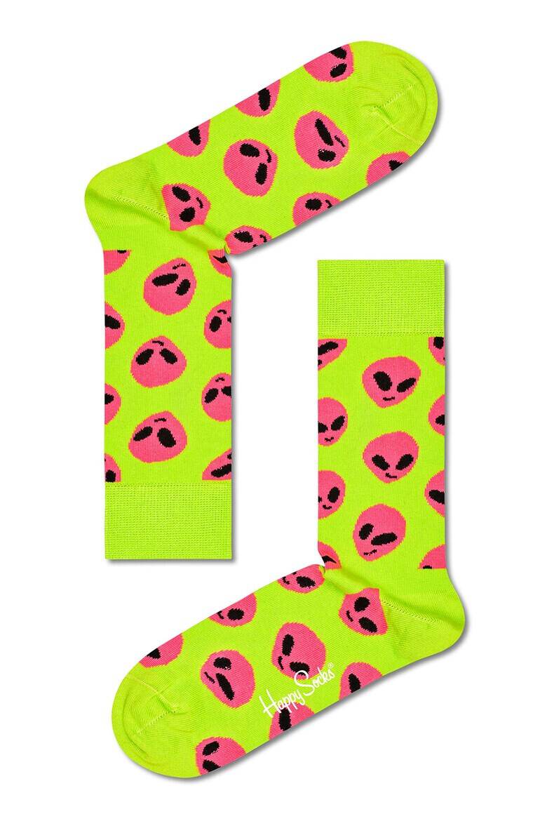 Happy Socks Унисекс дълги чорапи Alien - Pepit.bg