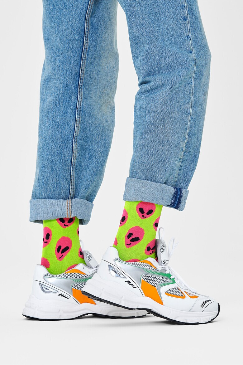 Happy Socks Унисекс дълги чорапи Alien - Pepit.bg