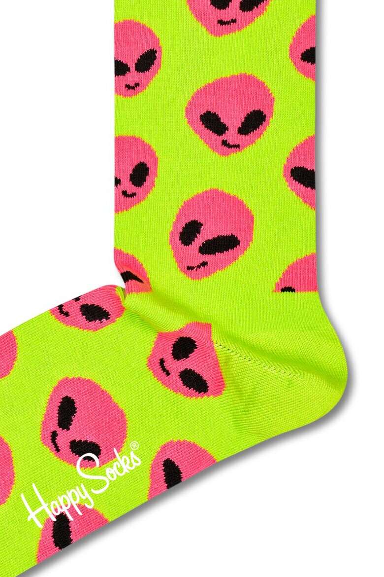 Happy Socks Унисекс дълги чорапи Alien - Pepit.bg
