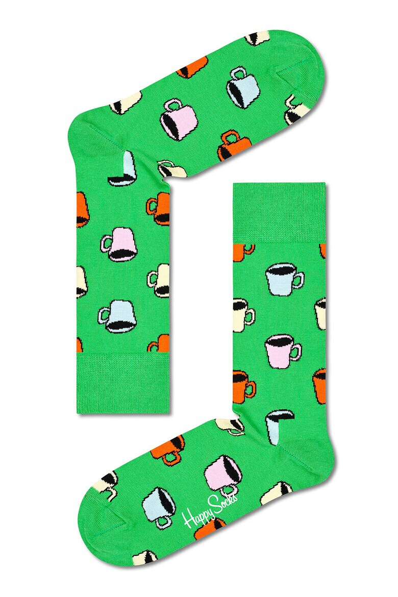 Happy Socks Унисекс дълги чорапи My Cup Of Tea - Pepit.bg