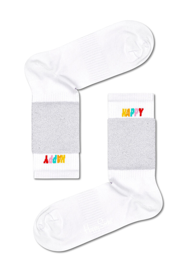 Happy Socks Унисекс дълги чорапи с бляскави нишки - Pepit.bg