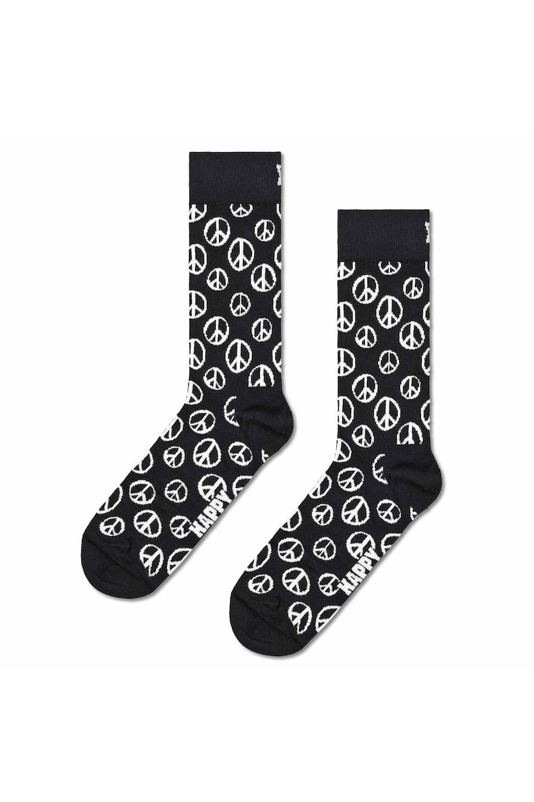 Happy Socks Унисекс дълги чорапи с десен - 3 чифта - Pepit.bg