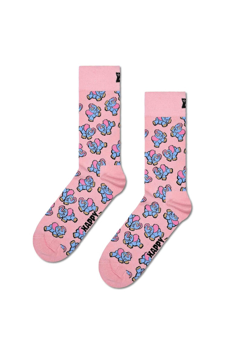 Happy Socks Унисекс дълги чорапи с десен - 3 чифта - Pepit.bg