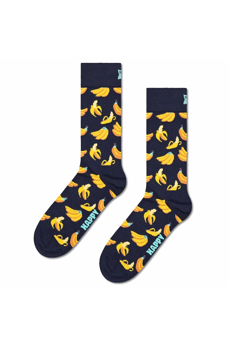 Happy Socks Унисекс дълги чорапи с десен - 3 чифта - Pepit.bg