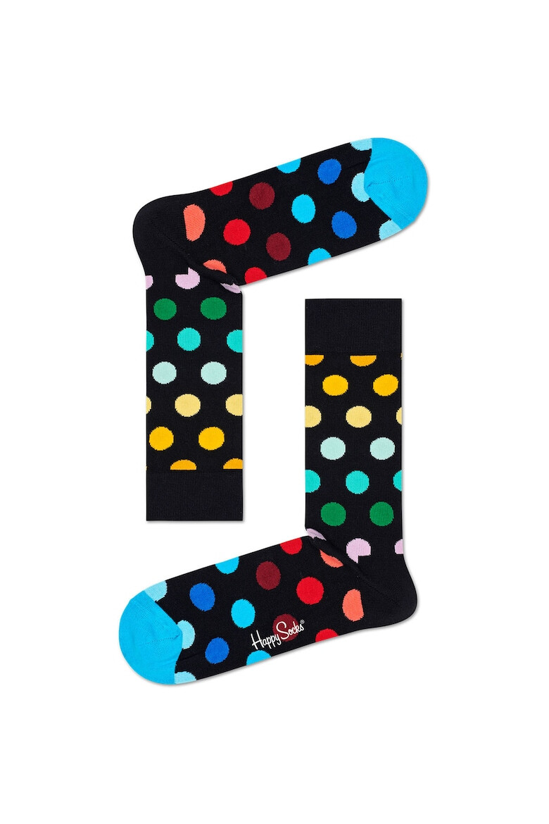 Happy Socks Унисекс дълги чорапи с десен - 3 чифта - Pepit.bg
