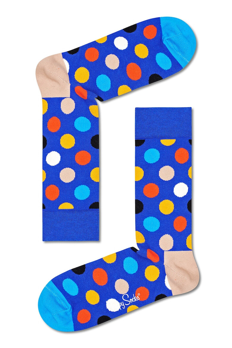 Happy Socks Унисекс дълги чорапи с десен - 3 чифта - Pepit.bg