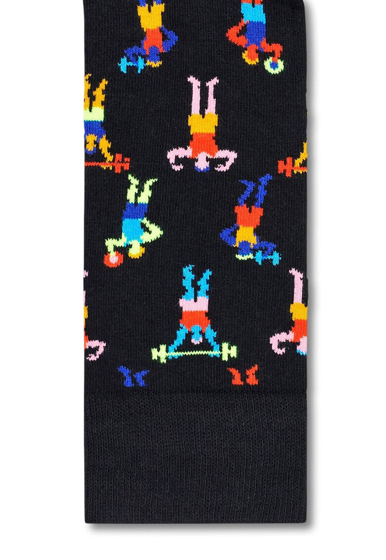 Happy Socks Унисекс дълги чорапи с десен - 4 чифта - Pepit.bg