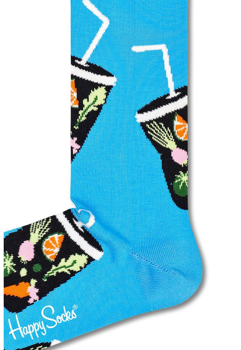 Happy Socks Унисекс дълги чорапи с десен - 4 чифта - Pepit.bg