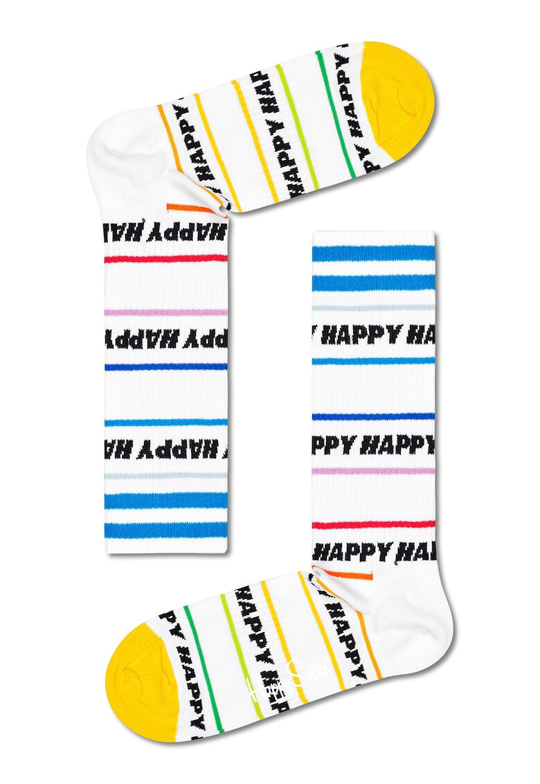 Happy Socks Унисекс дълги чорапи с лого - Pepit.bg