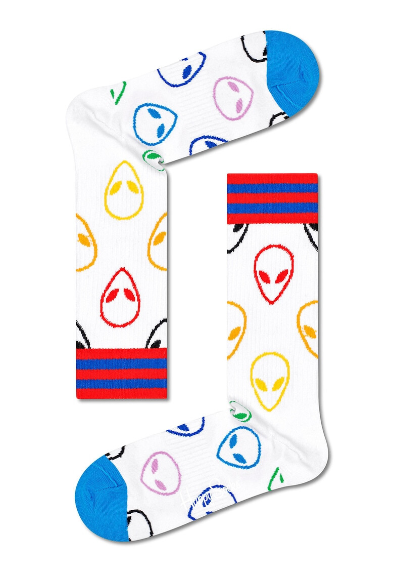 Happy Socks Унисекс дълги чорапи с принт - Pepit.bg