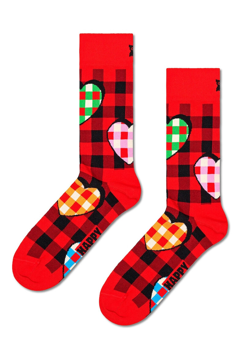 Happy Socks Унисекс дълги чорапи с шарки - Pepit.bg