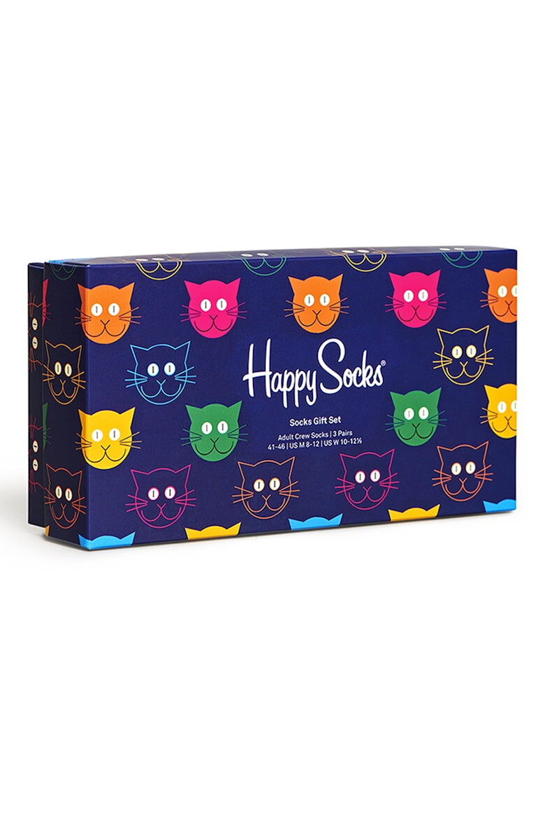 Happy Socks Унисекс дълги чорпаи - 3 чифта - Pepit.bg