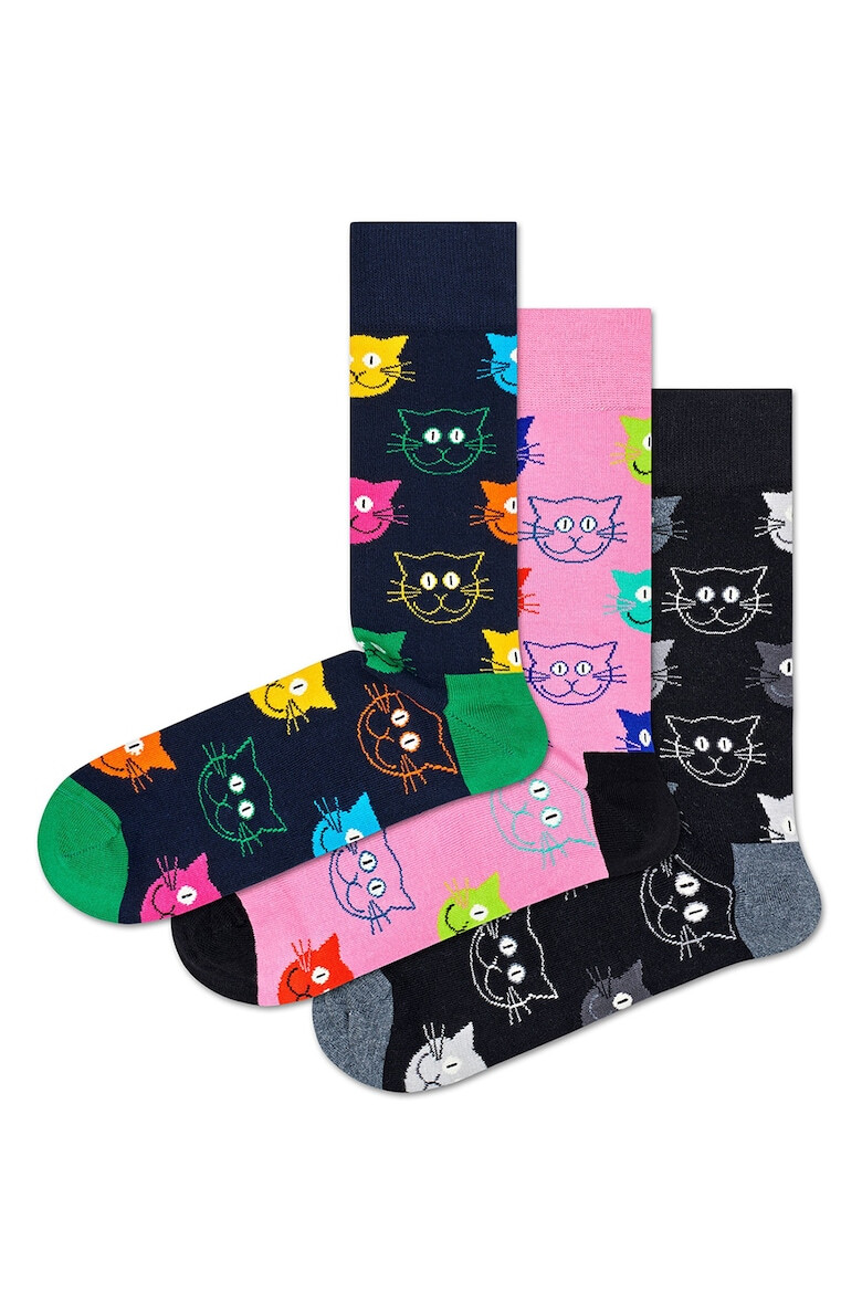 Happy Socks Унисекс дълги чорпаи - 3 чифта - Pepit.bg