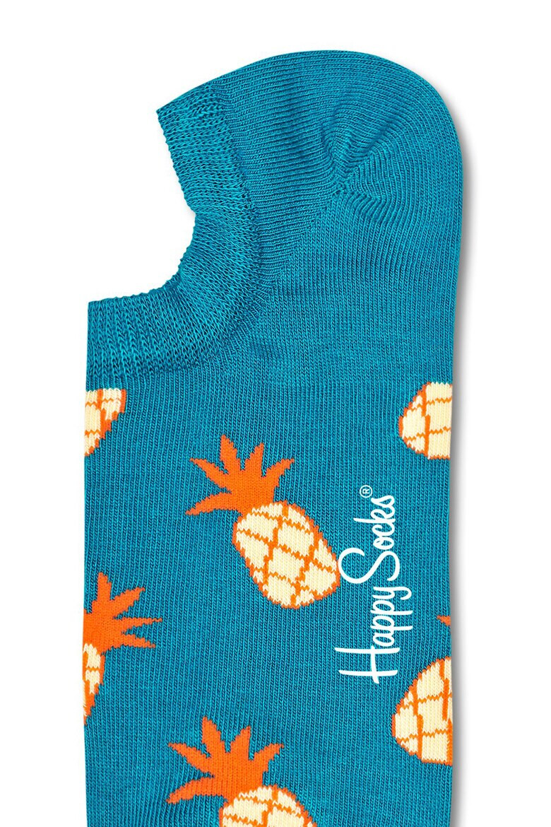 Happy Socks Унисекс изрязани чорапи с ананас - 3 чифта - Pepit.bg