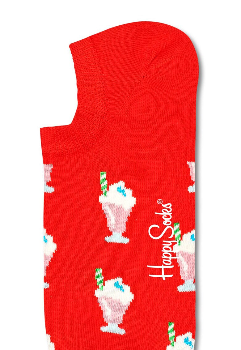 Happy Socks Унисекс изрязани чорапи с ананас - 3 чифта - Pepit.bg