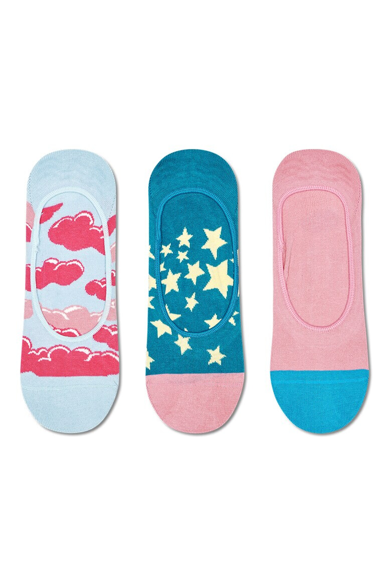 Happy Socks Унисекс изрязани чорапи Under The Clouds 3 чифта - Pepit.bg