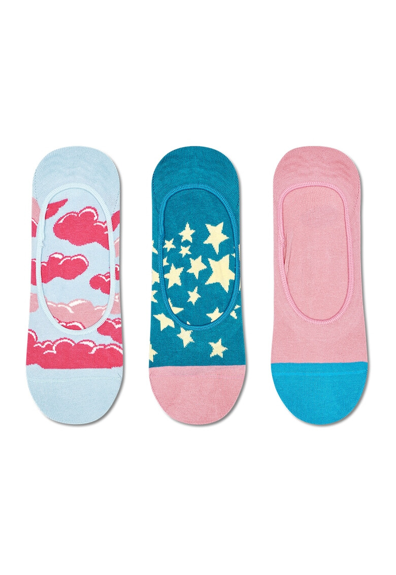 Happy Socks Унисекс изрязани чорапи Under The Clouds 3 чифта - Pepit.bg