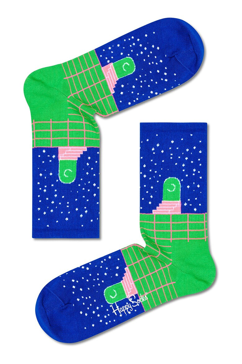 Happy Socks Унисекс къси чорапи с принт - Pepit.bg