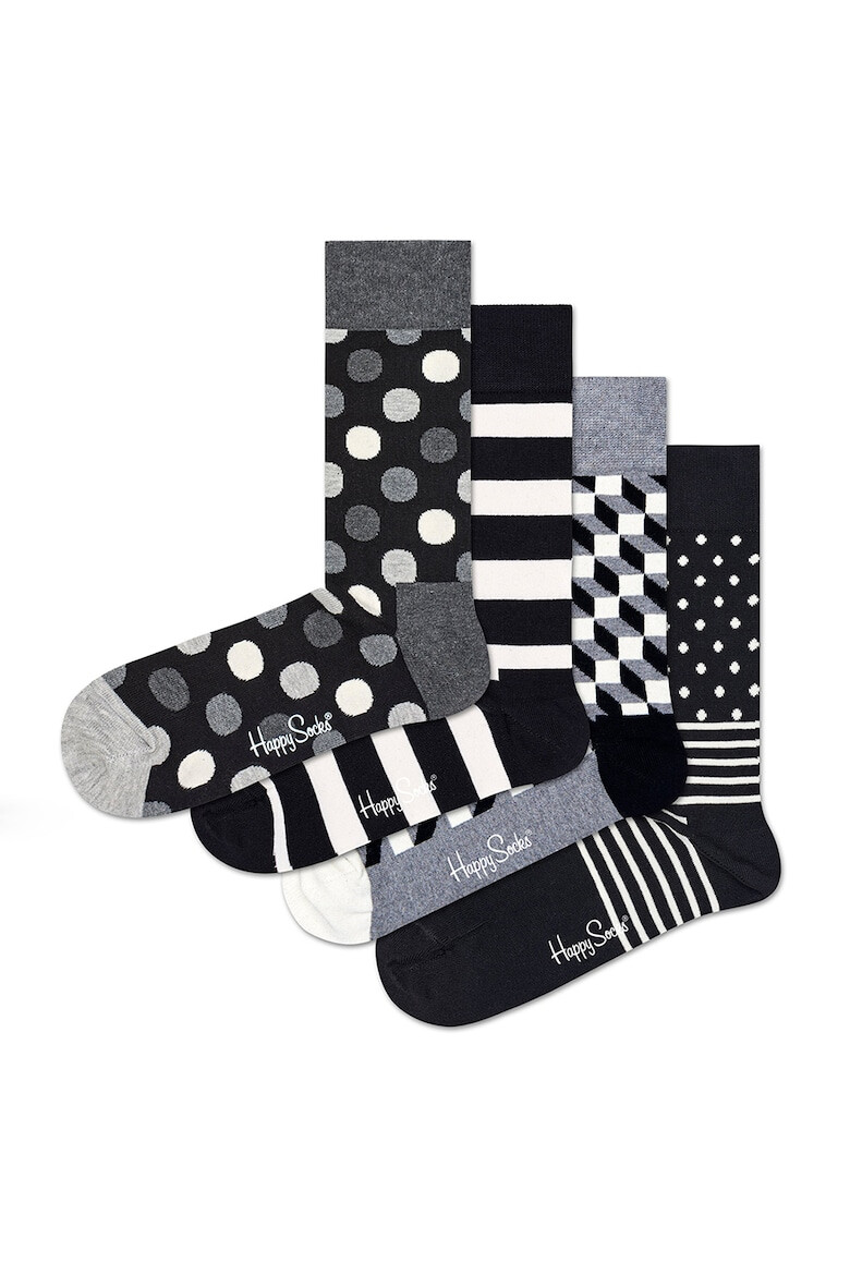 Happy Socks Унисекс подаръчен комплект чорапи - 4 чорапи - Pepit.bg