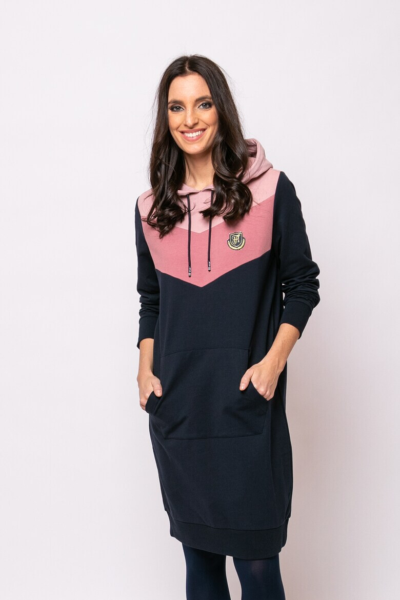 Heavy Tools Рокля Vastel с качулка и джоб кенгуру - Pepit.bg