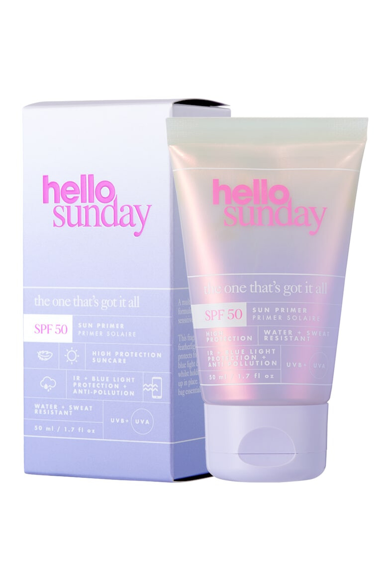 Hello Sunday Слънцезащитна основа за грим SPF 50 50 мл - Pepit.bg