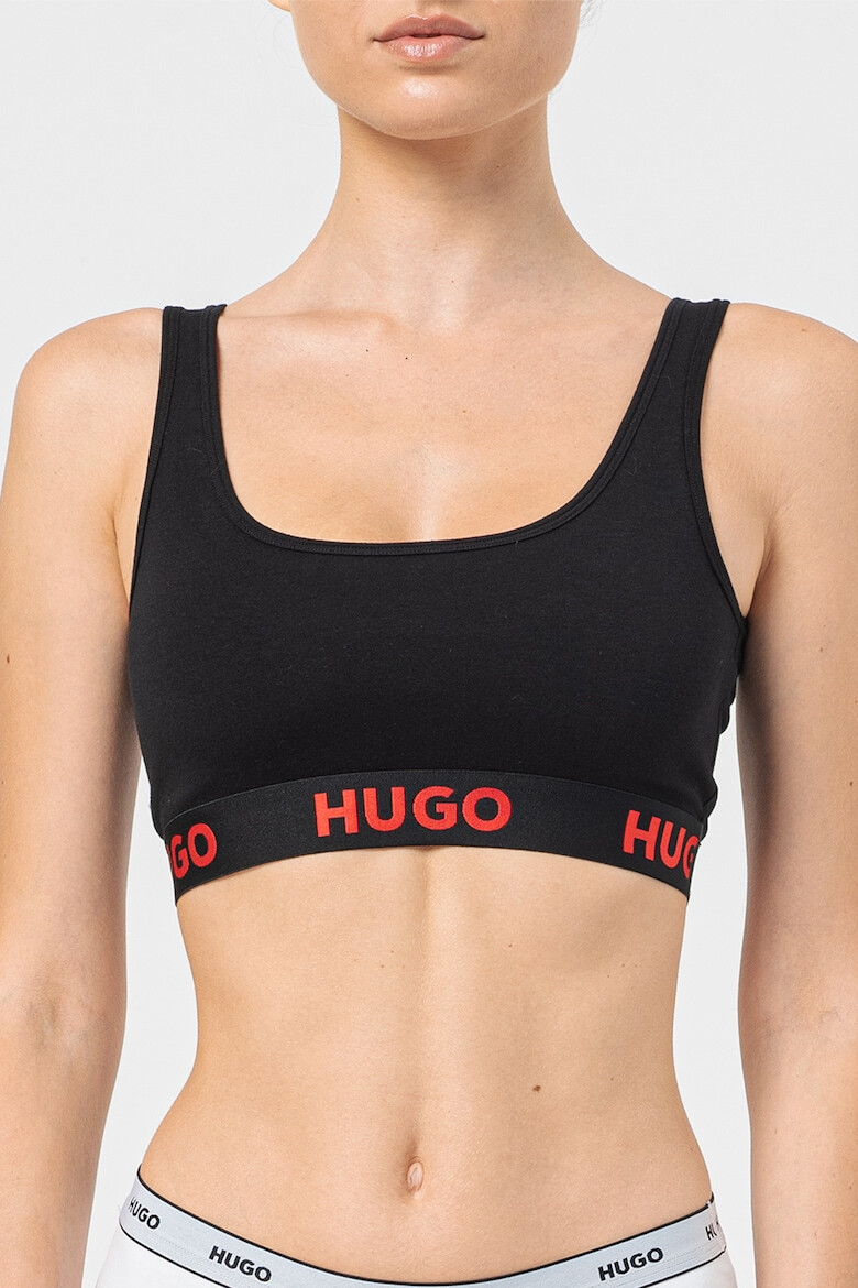 HUGO Бюстие Sporty с лого - Pepit.bg