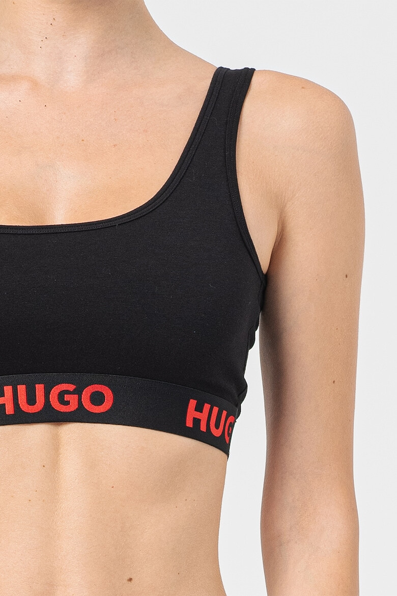 HUGO Бюстие Sporty с лого - Pepit.bg