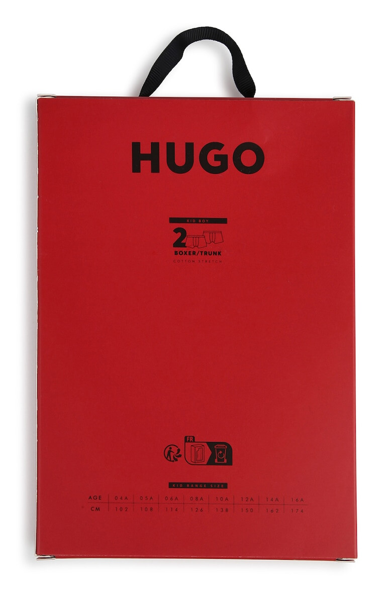 HUGO Боксерки с лого на талията - 2 чифта - Pepit.bg